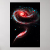 Galaxy Roos Red Poster (Voorkant)