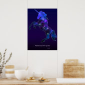 Galaxy roze, mooi eenhoorndun afbeelding poster (Keuken)