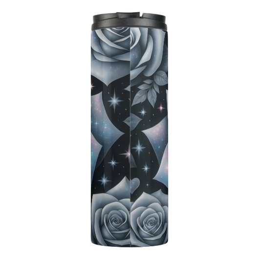 Galaxy Rozen Cosmic Floral Dream Thermosbeker (Achterkant)