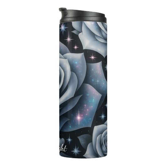 Galaxy Rozen Cosmic Floral Dream Thermosbeker (Geroteerd rechts)