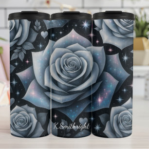 Galaxy Rozen Cosmic Floral Dream Thermosbeker