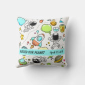 Galaxy Ruimte Astronauten Kussen (Achterkant)