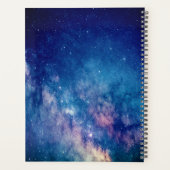 Galaxy ruimte draak foto naam 2026 jongen planner (Achterkant)