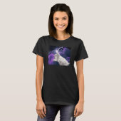 Galaxy Ruimte Verlichtingskat T-shirt (Voorkant volledig)