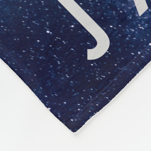 Galaxy ・ Ruimteachtergrond met naam Fleece Deken (Hoek)