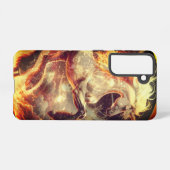 Galaxy S21 Fire Unicorn Hoesje Samsung Galaxy Hoesje (Achterkant horizontaal)