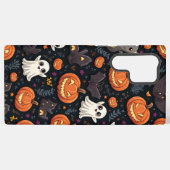Galaxy S22 Ultra hoesje met Halloween patroon Samsung Galaxy Hoesje (Achterkant horizontaal)