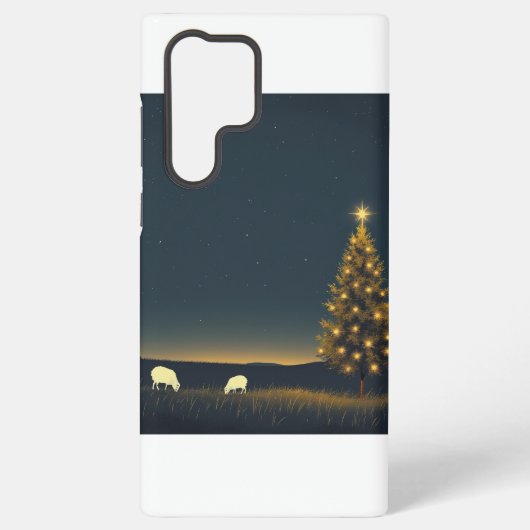 Galaxy S22 Ultra PhoneCase Kerst Winter Night2 Samsung Galaxy Hoesje (Achterkant)