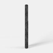 Galaxy S22 Zwart Blad Patroon Kunstleer  Samsung Galaxy Hoesje (Rechterkant)