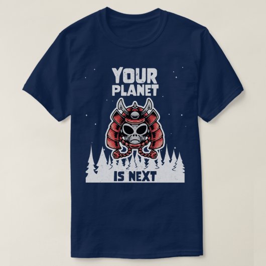 Galaxy Science Space Lover Uw Planeet is Volgende  T-shirt (Design voorkant)