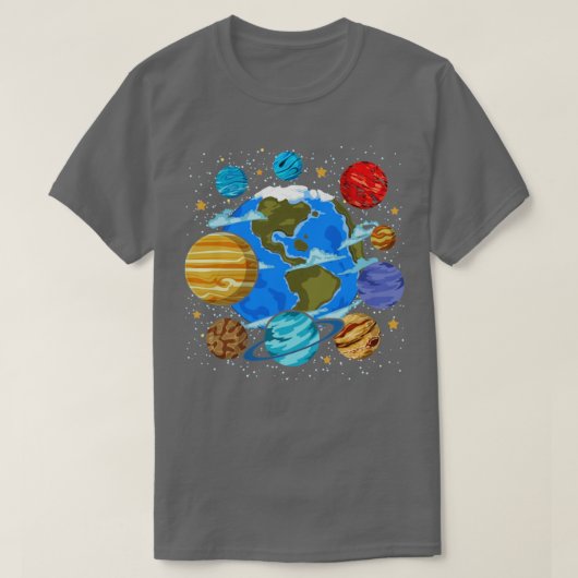Galaxy Scientist Astronomy Planets Space Science S T-shirt (Design voorkant)