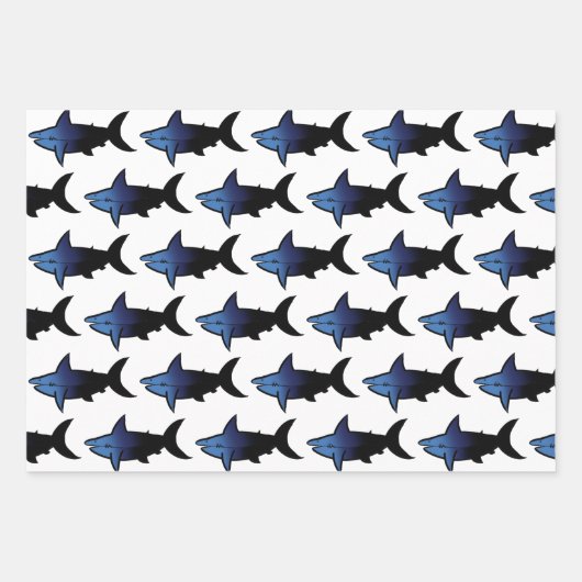 Galaxy Sharks Inpakpapier Vel (Voorkant 3)