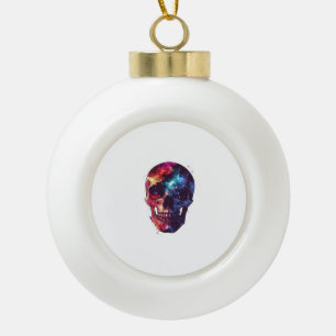 Galaxy Skull Portal Keramische Bal Ornament