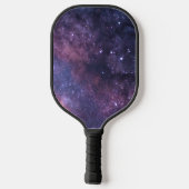 Galaxy Sky Elegant Navy Blue Monogram aangepast Pickleball Paddle (Achterkant)