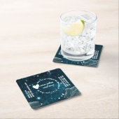 galaxy sky huwelijksuitnodiging op papier Onderzet Kartonnen Onderzetters (Insitu)