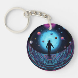 Galaxy Sleutelhanger | Kosmische Universum Kunst S