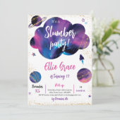Galaxy Slumber Party Kaart (Staand voorkant)