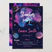 Galaxy Slumber Party Zwart Kaart (Voorkant / Achterkant)