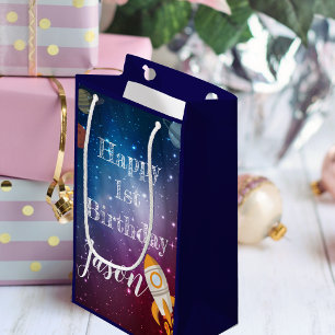 Galaxy Space Baby Naam 1e Verjaardag Party Favorie Klein Cadeauzakje