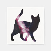 Galaxy Space Cat Servetten (Voorkant)