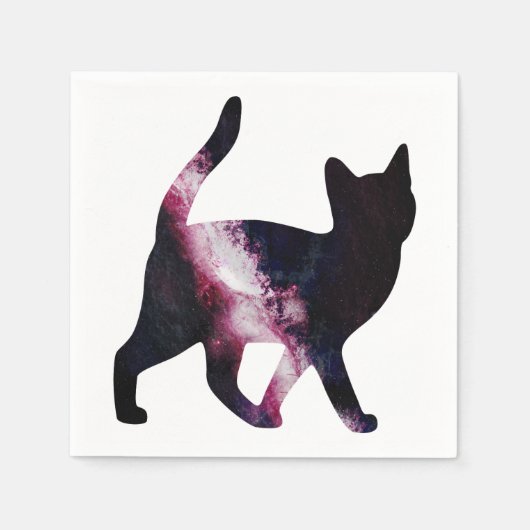 Galaxy Space Cat Servetten (Voorkant)