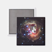 Galaxy Space Cats LOL 2 Inch Square Magnet (Voorkant / Achterkant)