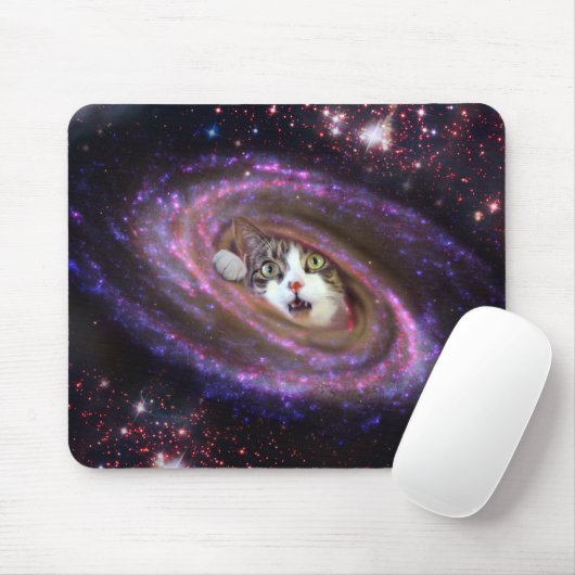 Galaxy Space Cats LOL Mousepad (horizontaal) Muismat (Met muis)