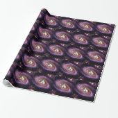 Galaxy Space Cats Wrapping Paper Cadeaupapier (Uitgerold)