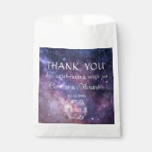 Galaxy Space Celestial Sterrennacht Wedding Bedankzakje (Voorkant)