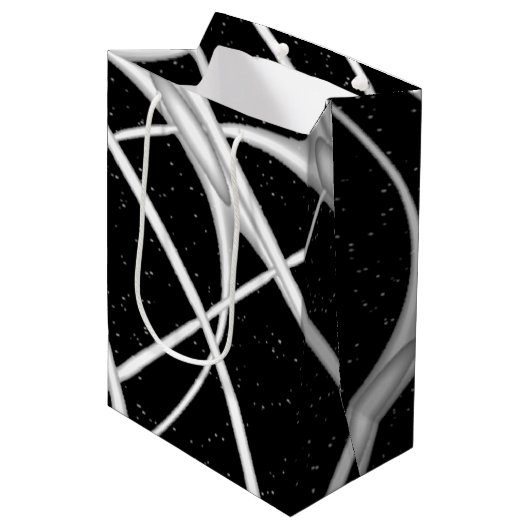 Galaxy Space Design Medium Cadeauzakje (Voorkant Gekanteld)