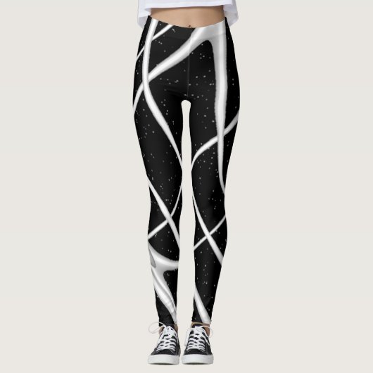 Galaxy Space Design Scarf Leggings (Voorkant)