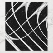 Galaxy Space Design Wijn Etiket (Enkel label)