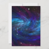 Galaxy Space First Trip ROND the Sun Birthday Kaart (Achterkant)