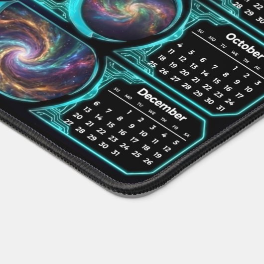 Galaxy Space Fractal Art Desk Pad - 2026 Calendar (Hoek)