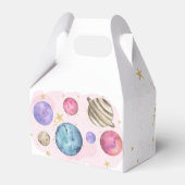 Galaxy Space Girl Verjaardagsfeestje Bedankdoosjes (Achterkant)