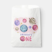 Galaxy Space Girl Verjaardagsfeestje Bedankzakje (Voorkant)