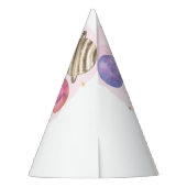 Galaxy Space Girl Verjaardagsfeestje Feesthoedjes (Achterkant)