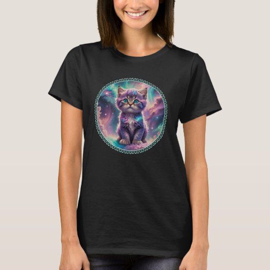 Galaxy Space Kitten T-shirt (Voorkant)
