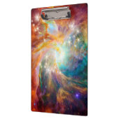 Galaxy Space Nebula Blue Gold Lavender Roze Klembord (Links)