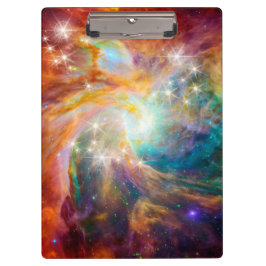 Galaxy Space Nebula Blue Gold Lavender Roze Klembord