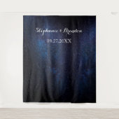 Galaxy Space Nebula Cosmos Wedding Photo Booth Wandkleed (Voorkant)