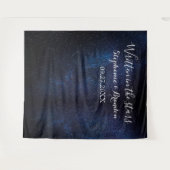 Galaxy Space Nebula Cosmos Wedding Photo Booth Wandkleed (Voorkant (horizontaal))