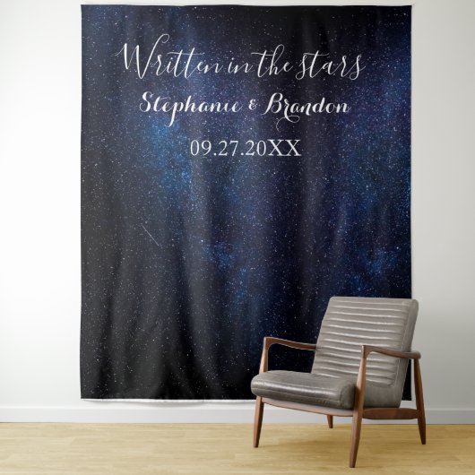 Galaxy Space Nebula Cosmos Wedding Photo Booth Wandkleed (In situ)