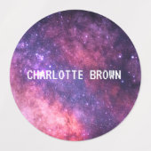 Galaxy Space Night Sky Sterren Nebula Waterdicht Labels (Design 1)