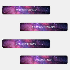 Galaxy Space Night Sky Sterren Nebula Waterdicht Labels