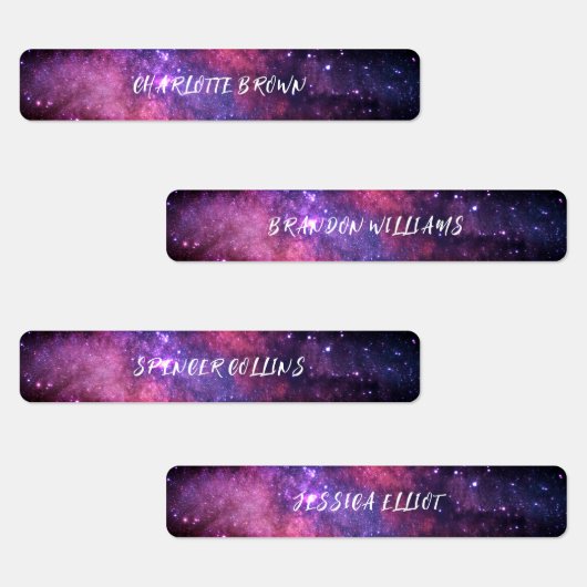 Galaxy Space Night Sky Sterren Nebula Waterdicht Labels (Groep)
