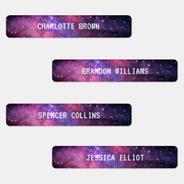 Galaxy Space Night Sky Sterren Nebula Waterdicht Labels