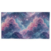 Galaxy Space Pillowcases – Starry Sky Matching Bed Kussensloop (Voorkant-Links)