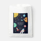 Galaxy Space Planets Baby shower Bedankzakje (Voorkant)