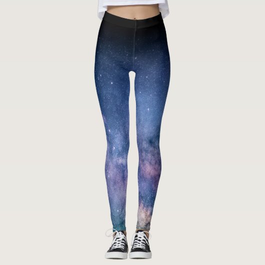 Galaxy Space Print Leggings (Voorkant)